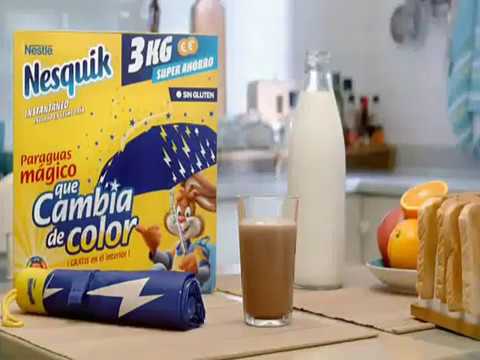 Paraguas Mágico Cambia de Color de Nesquik) -