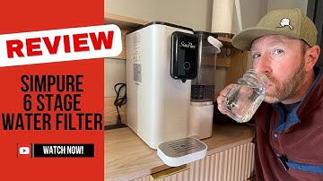 SimPure Y9A Countertop RO Water Filter Review – 6-Stage Purification, No Installation Needed!