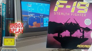 F-19 Stealth Fighter. Review, unboxing & Amiga 500 gameplay [Real Hardware, CRT]