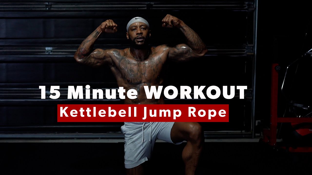 Burn Fat Fast 15Minute Jump Rope Kettlebell Workout YouTube