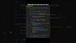 Expense Tracker with Local   Storage Persistence ReactJS Interview Questions #reactjs#expensetracker