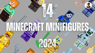 14 LEGO MINECRAFT MINIFIGURES , UNOFFICIAL LEGO