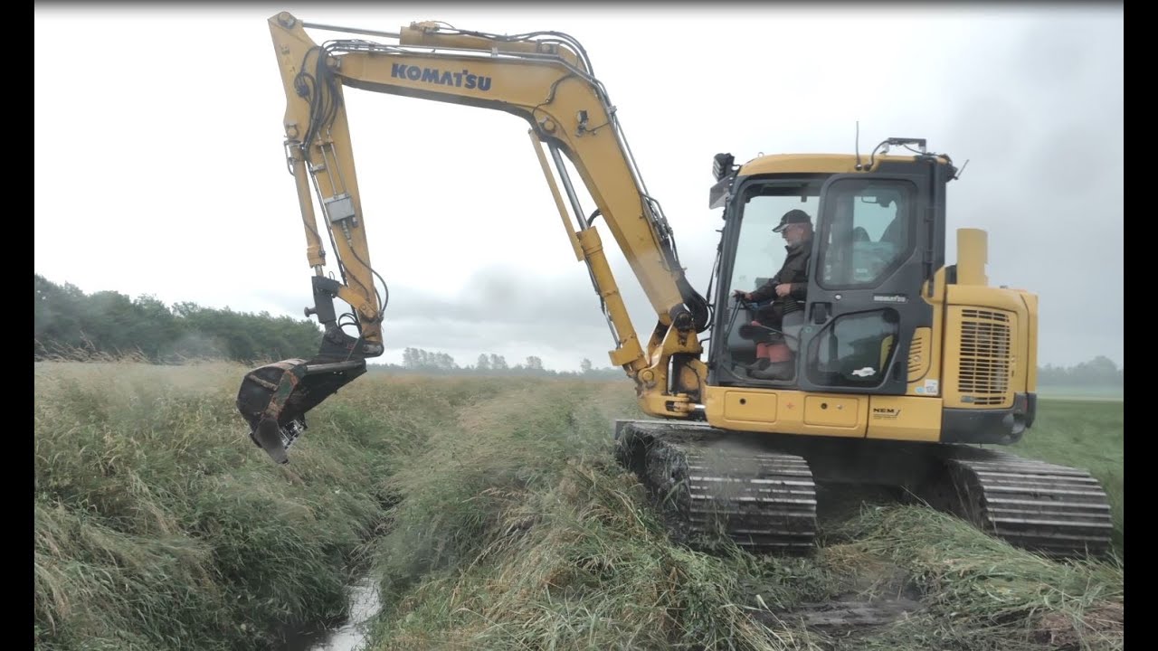 Vedligeholdelse af vandløb med mejekurv