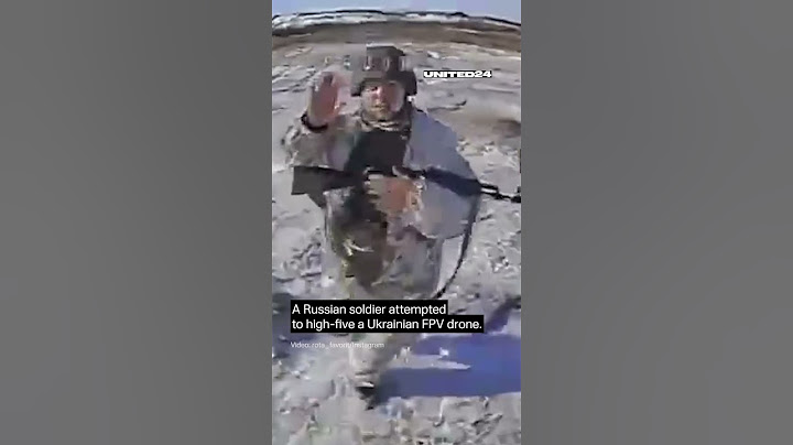 Russian Soldier Attempted to High-Five a Ukrainian Drone #warinukraine #drone