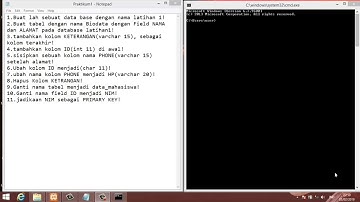 TUTORIAL DASAR MEMBUAT DATABASE MYSQL MELALUI CMD #Part1