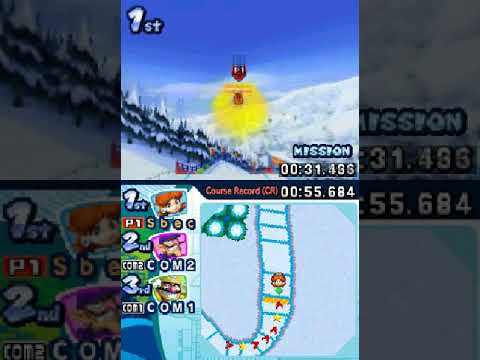 Mario Sonic At The Olympic Winter Games DS Missions Icepeak Beat Wario Waluigi