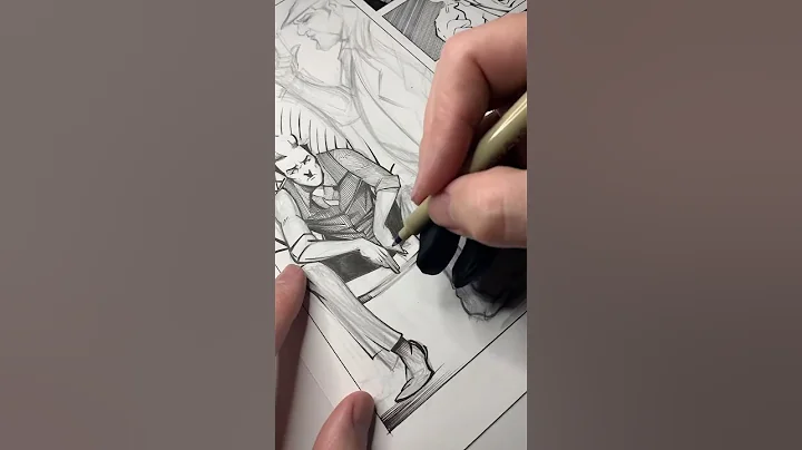 More progress #art #diy #comics #drawing #artandcraft #inking #comicbookart #comicbookart #ink