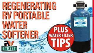 REGENERATING a RV Portable Water Softener. Easy DIY.