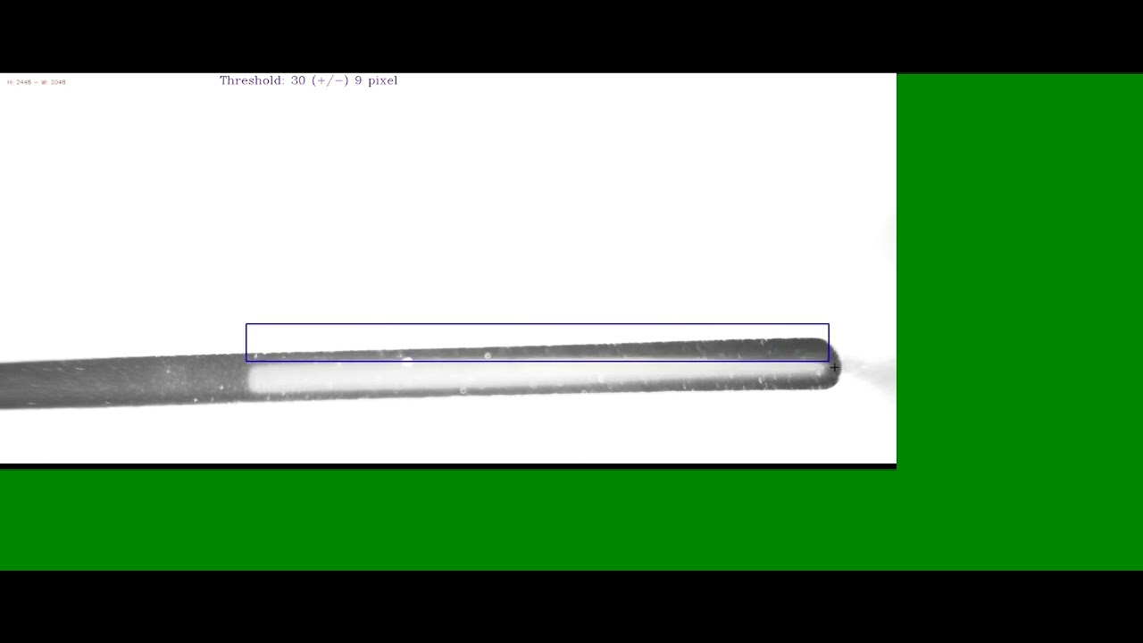 FindLine and Measure distance with OpenCV C++ - YouTube