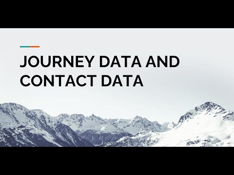 Session 6 Part 1 - Journey Data & Contact Data - YouTube