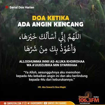 Doa Ketika Ada Angin Kencang