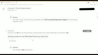 Coursera || Excel Skills for Business : Essentials:Final assessment Answers