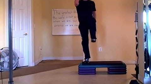 Step Up with Opposite Leg Hip Flexion