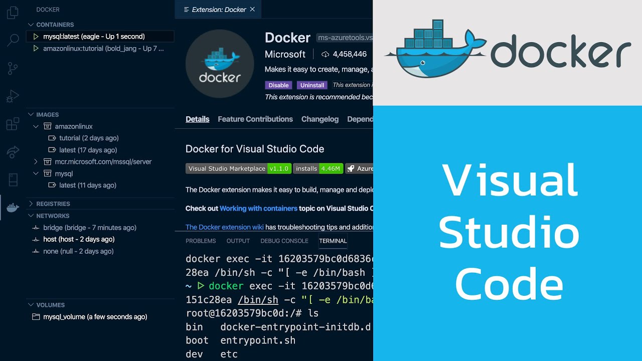 Скрипт контейнер. Docker код. Vs code docker. Docker code.