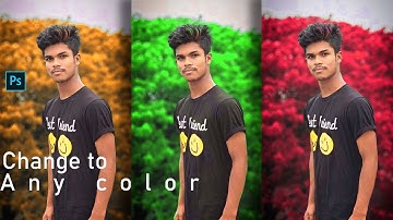 Trick to change leaf color to any color as you want by Photoshop. Photoshop tutorial