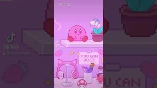 Coloring in Kirby #pixelart #coloring #digitalart