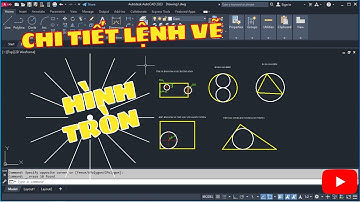 Autocad cơ bản - Lệnh vẽ đường tròn (Circle)