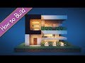 [OSHACRA] Part41 How to make a modern house. Very easy!/おしゃクラ！簡単に作れる超コンパクトモダンハウス part41 (Minecraft)