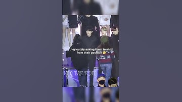 The way bts giving respect to the cute staff girl😍💜#bts #taehyung #shorts