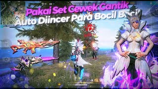 SOLO VS SQUAD PAKAI SET CEWEK CANTIK!! AUTO DI INCER PARA BOCIL BOCIL