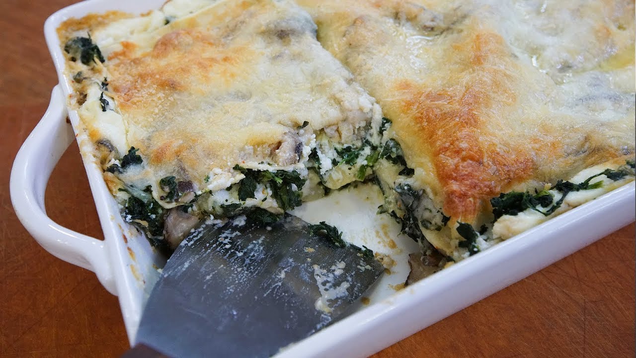 The Best Mushroom Lasagna SAM THE COOKING GUY YouTube