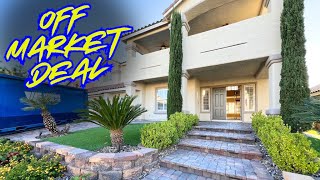 Off Market Deal Green Valley Henderson 4,388 Sqft, 4BD, Loft, Office, Pool, Spa, 3 Fire, Balcony