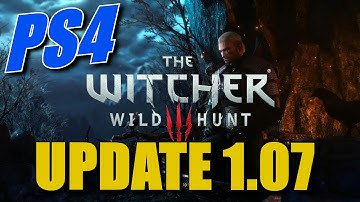 THE WITCHER III | PS4 Update 1.07
