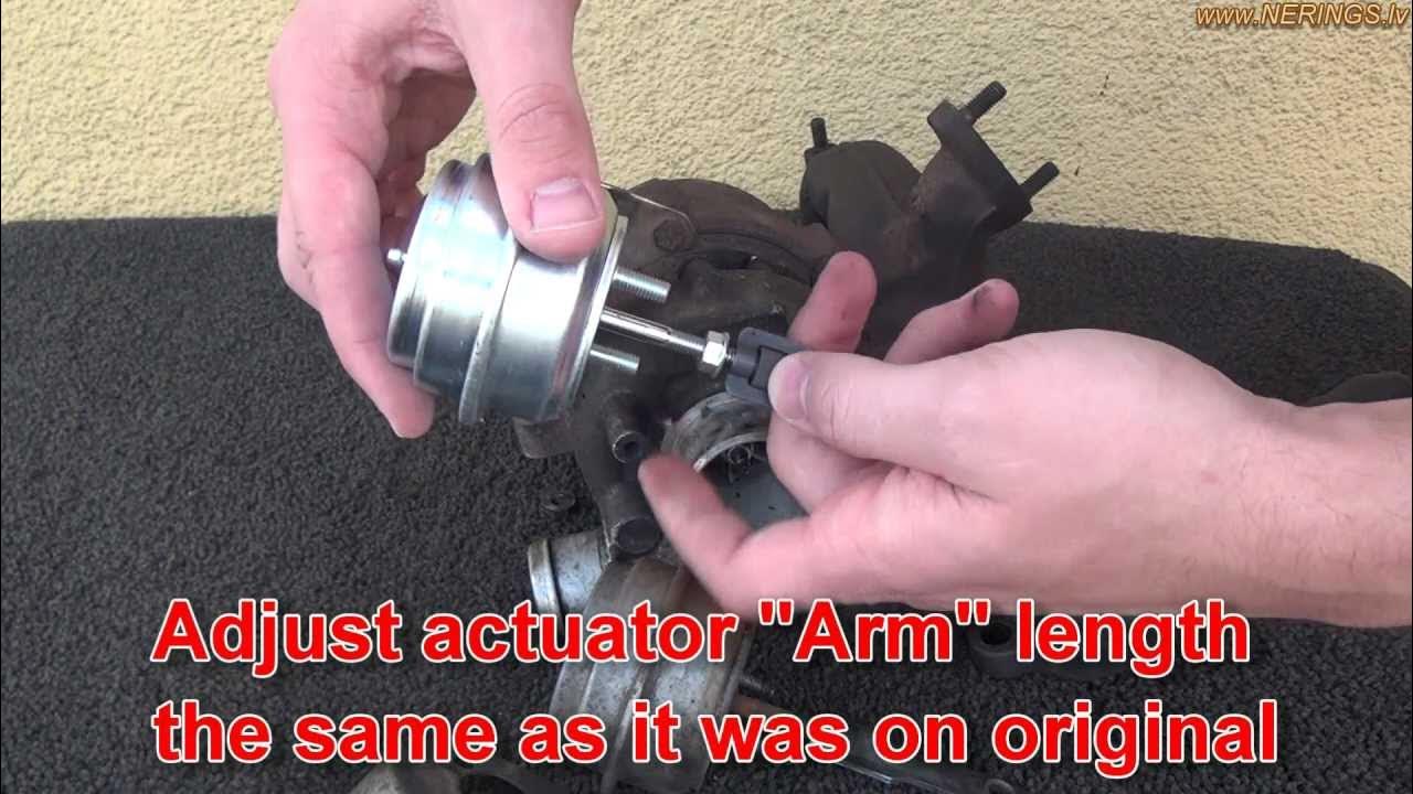 How to change Turbocharger wastegate actuator YouTube