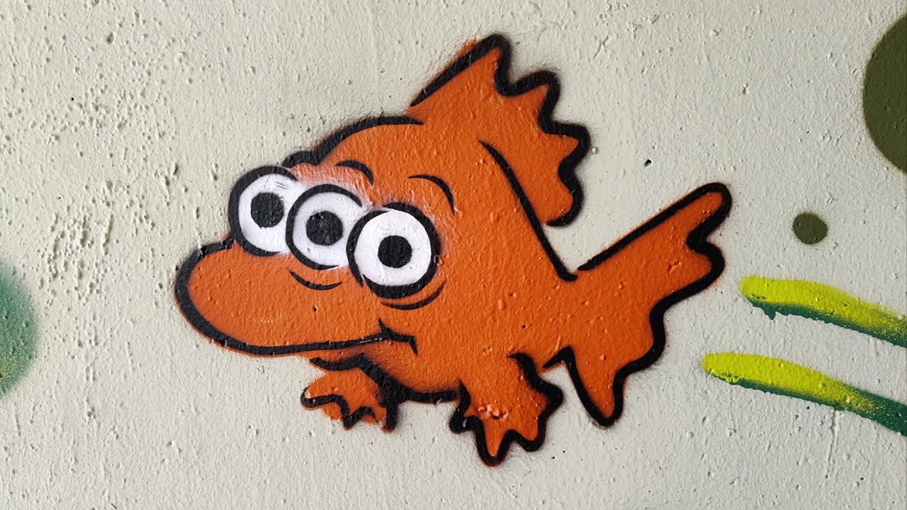 🐟☢️ Blinky Graffiti Stencil Full video on my YouTube Channel 