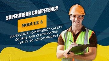 Supervisor Competency Safety Course and Certification - Duty to Accommodate