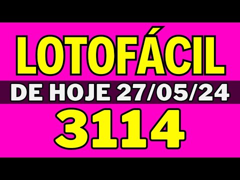 🍀Lotofácil 3114 - Resultado da lotofacil de hoje 3114 (27-05-24)