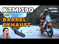 KTM Adventure 390: The Exhaust Upgrade You Didn't Know You Needed - Barrel Exhaust