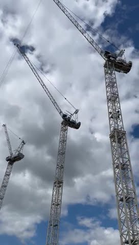 THE 3 BAD BOYS!! #construction #accidentnews #london #cranes #bad #badboy #work #heights #production