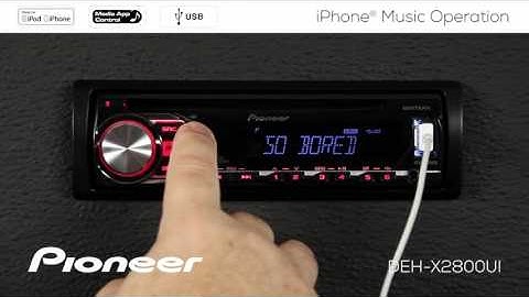 How To - DEH-X2800UI - iPhone Music Operation