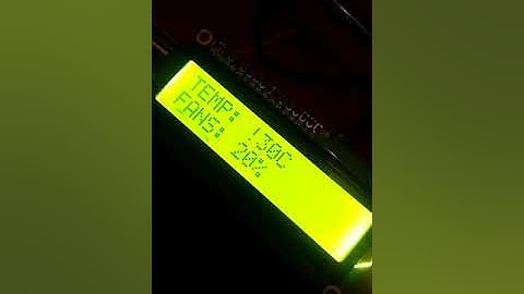 Adruino Temperature Controlled Fan using lm35