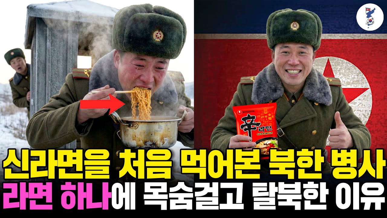 신라면을 처음 먹어본 북한 병사, 라면 하나에 목숨걸고 탈북한 이유ㅣ탈북감동사연