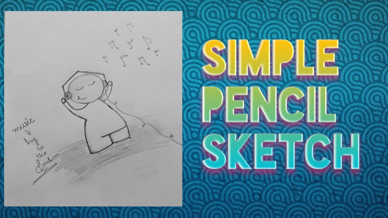 19th Tutorial simple pencil sketch YouTube