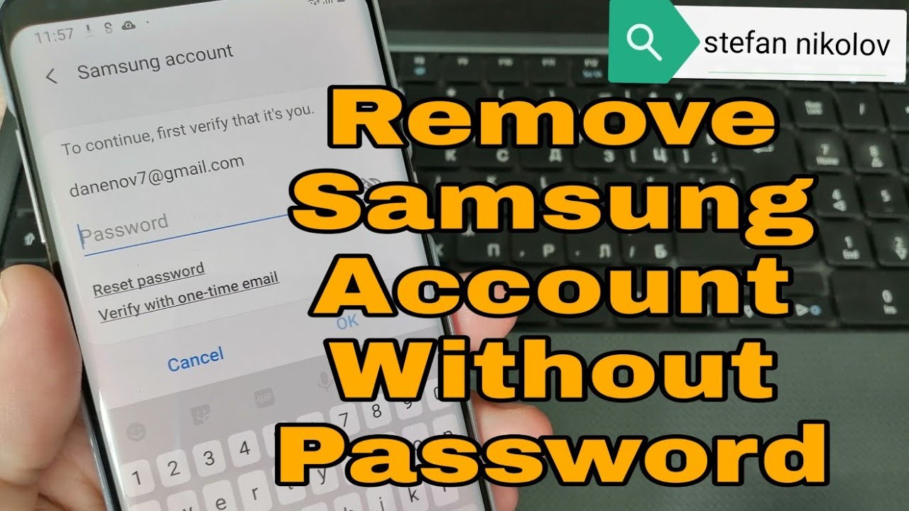 How To Delete Samsung Account Without Password