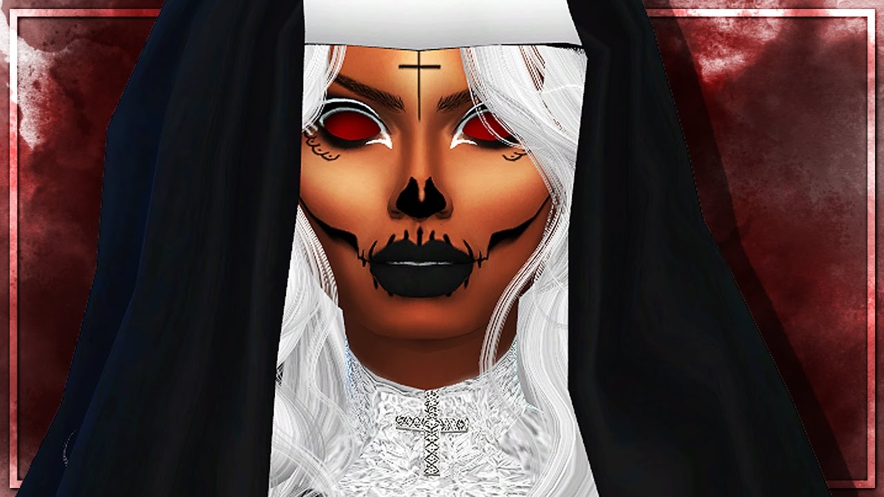 The Sims 4 Create A Sim ° Evil Nun ° Halloween Group Collab Youtube