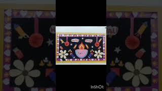 Diwali Board Decoration Ideas for School 2025 🎆| Simple & Creative Classroom Decoration”#boarddecore
