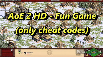 Age of Empires 2 HD - Fun Game - played with only cheat codes 1vs1 against AI