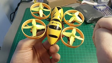 Eachine Fatbee FB90 90mm Micro FPV Racing Quadcopter BNF - unboxing and review