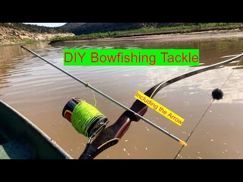 DIY BOWFISHING Setup for Recurve - Easy Step by Step Bow Fishing Reel 