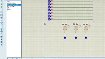 Encoder 8 to 3 using proteus