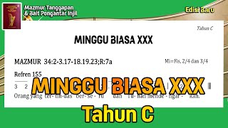 Mazmur dan BPI Minggu Biasa XXX (26 Oktober 2025) - Edisi Baru