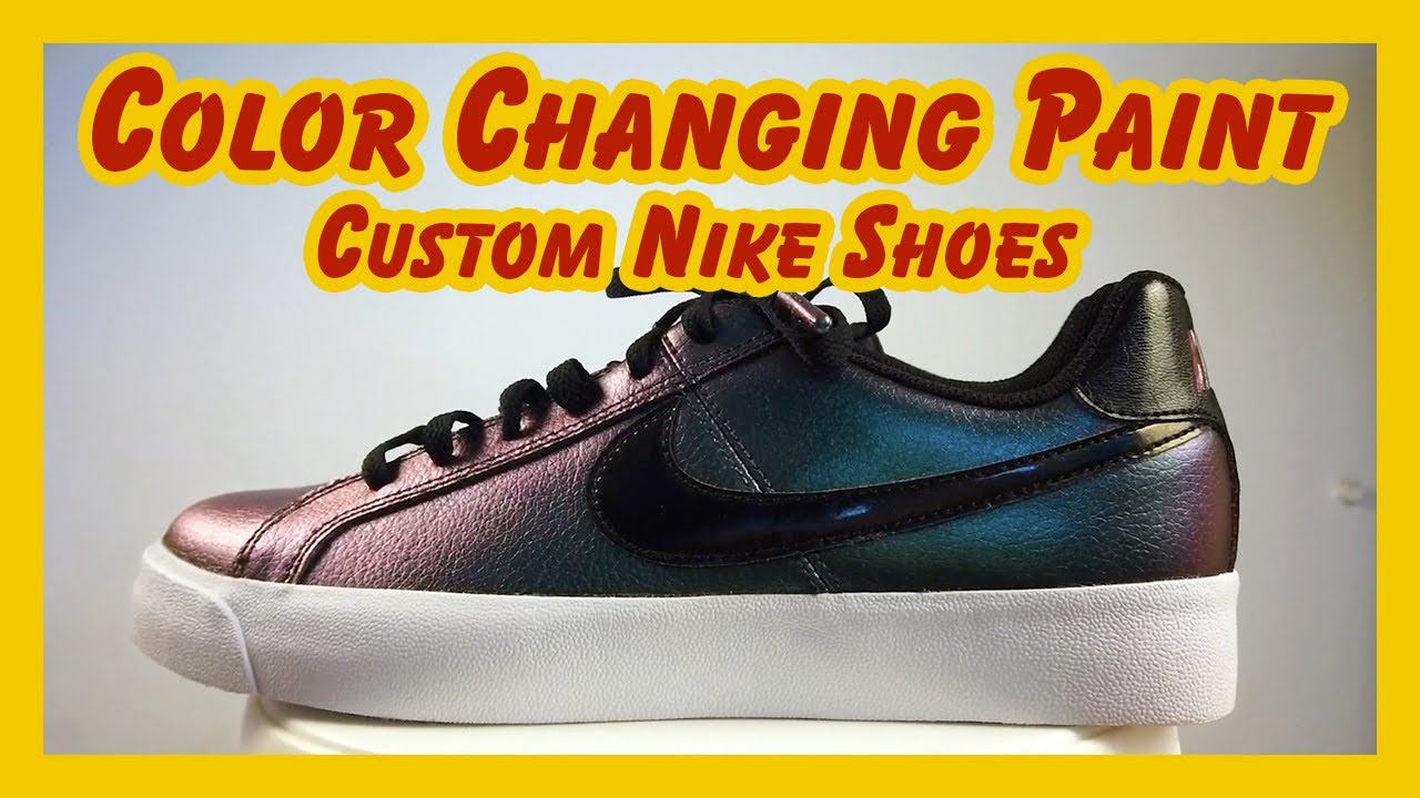 Custom Shoes: Nike Court Royale With Changing Color Painting, Full ...