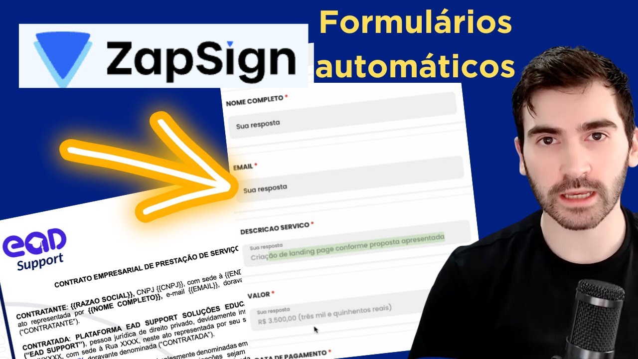 ZapSign: FORMULÁRIOS automáticos para assinatura eletrônica