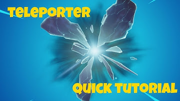 How to use Button to teleport in FORTNITE CREATIVE!