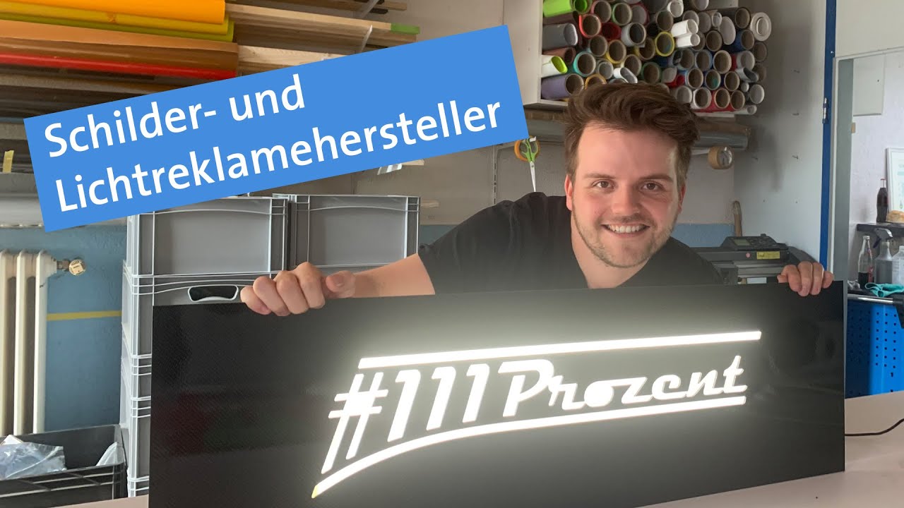 Ausbildung zum Schilder und Lichtreklamehersteller Spot an! YouTube
