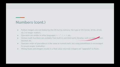 Python Video 5: Data Types I (Numbers and Strings)